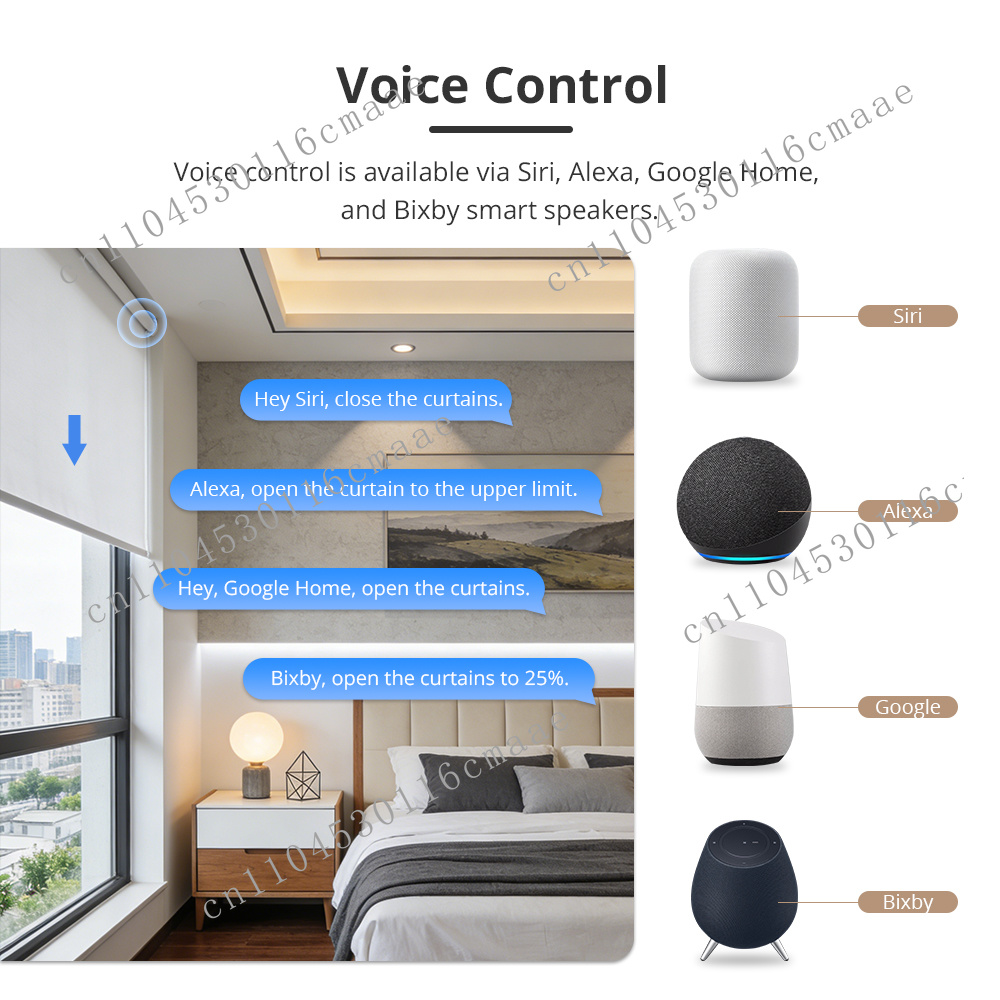 Home Office Google - Высококачественный перезаряжаемый мотор для рулонных штор,