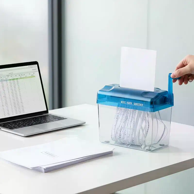 Home Office Paper Shredder - Портативный мини-шредер для бумаги с ручным