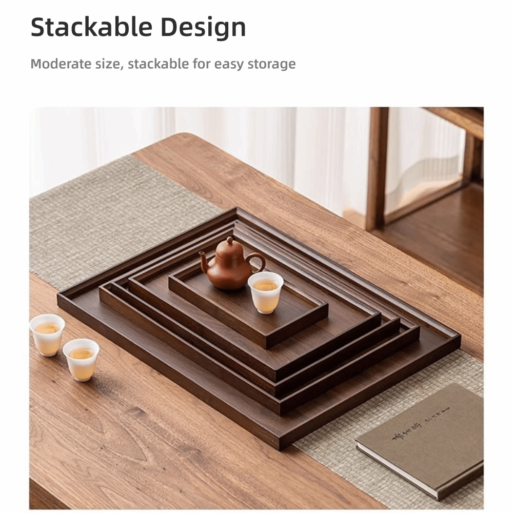 Desktop Organizer Bamboo - Декоративный поднос из натурального бамбука, прямоугольный