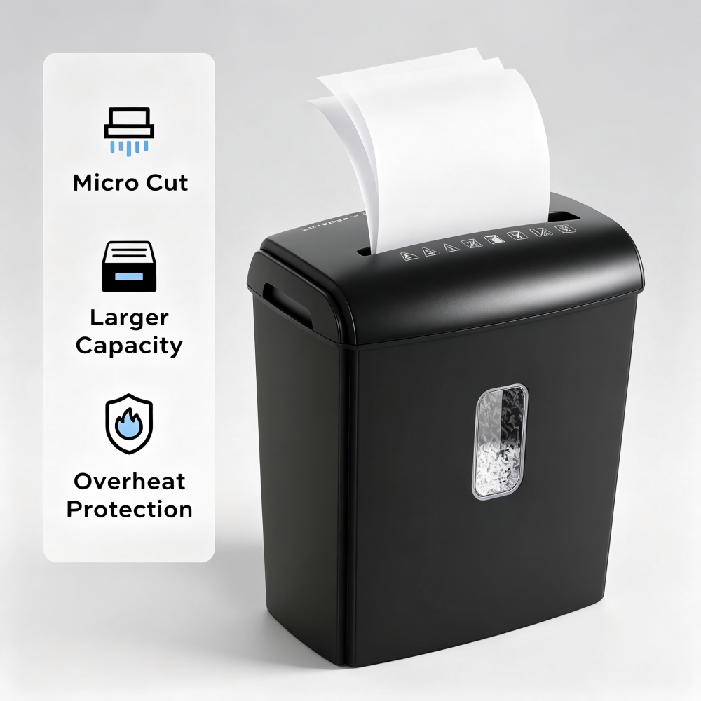 Home Office Paper Shredder - Уничтожитель документов Deli с микрорезкой на