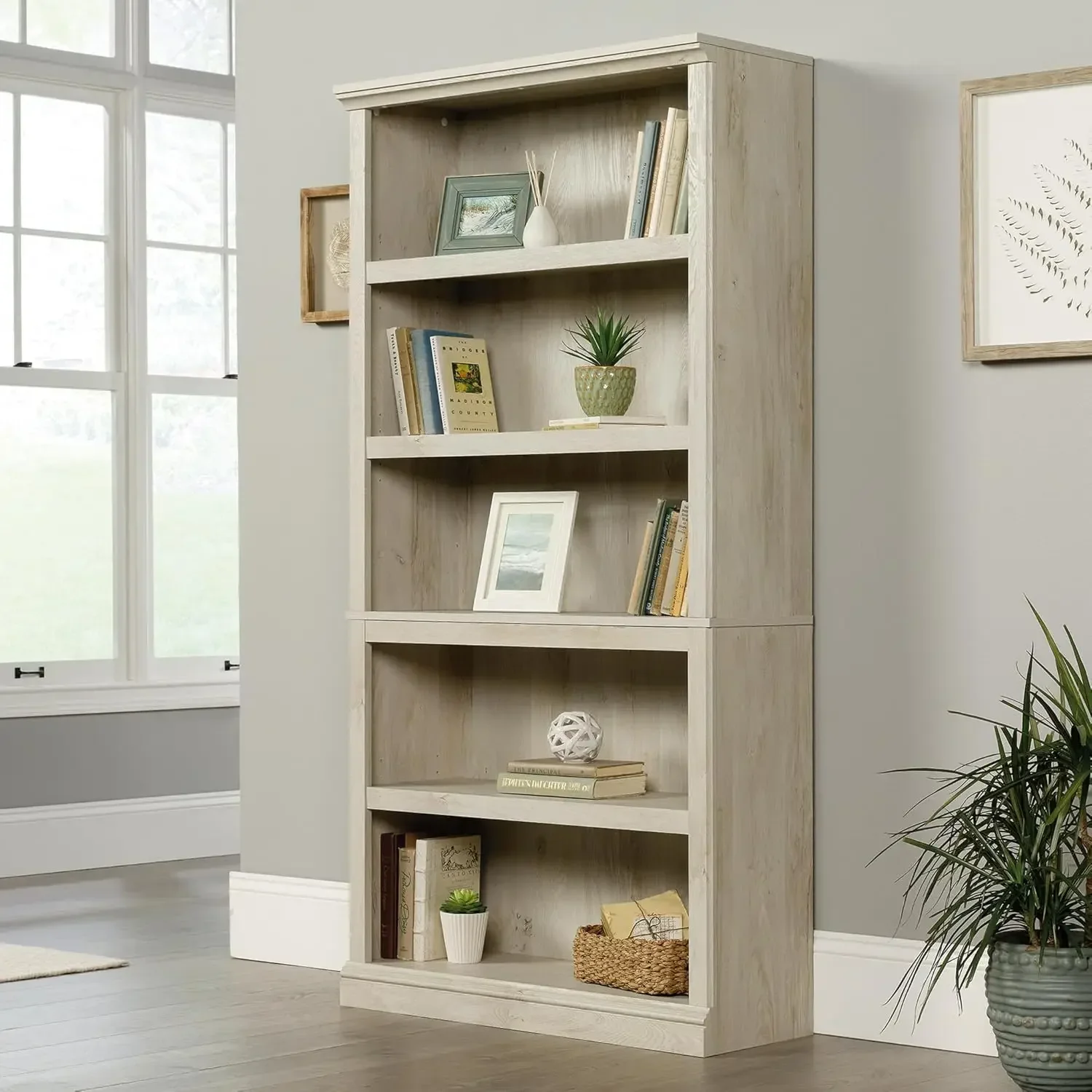 5-ярусная деревянная книжная п – обзор и цена Home Office And Library