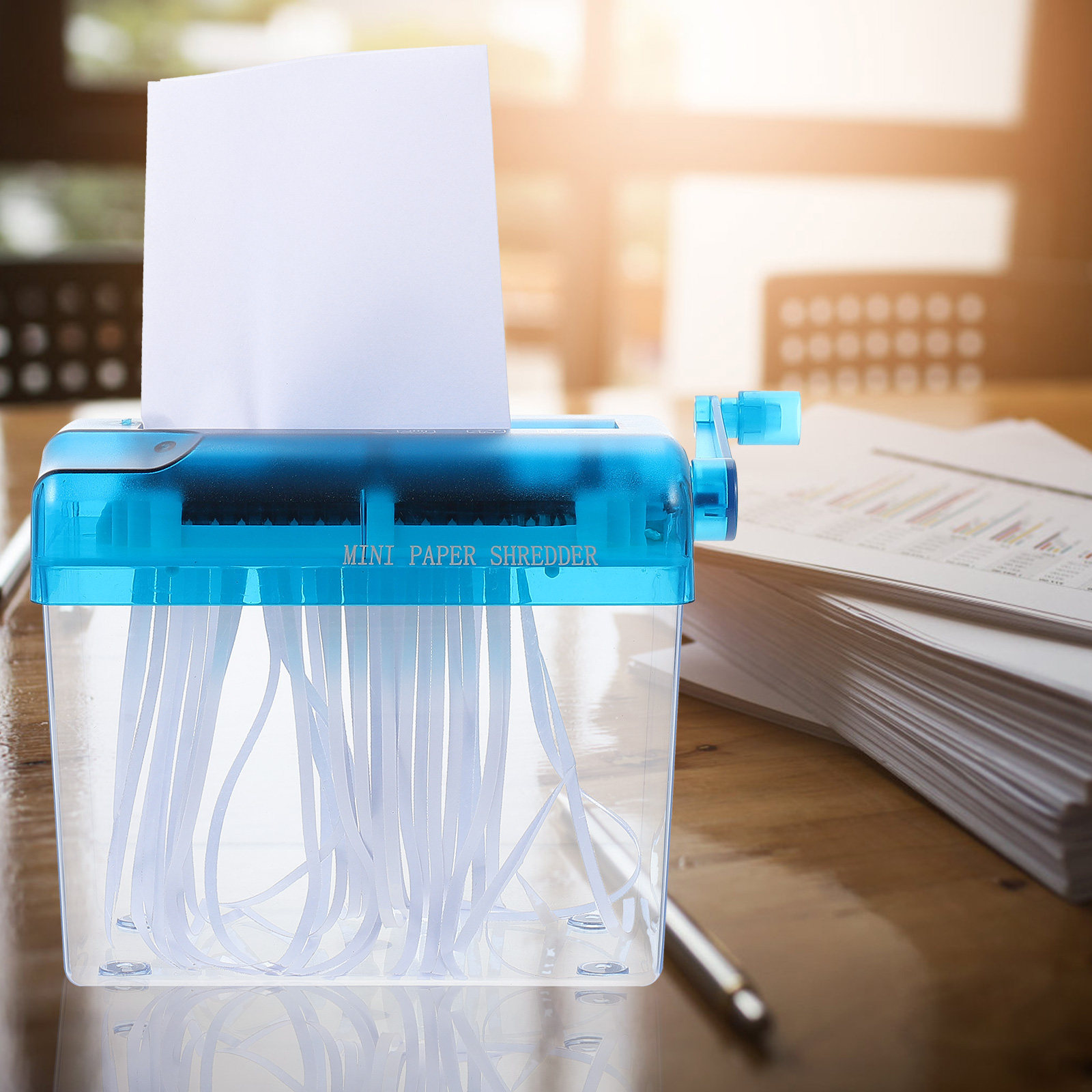 Маленький ручной шредер для бу – обзор и цена Home Office Paper Shredder