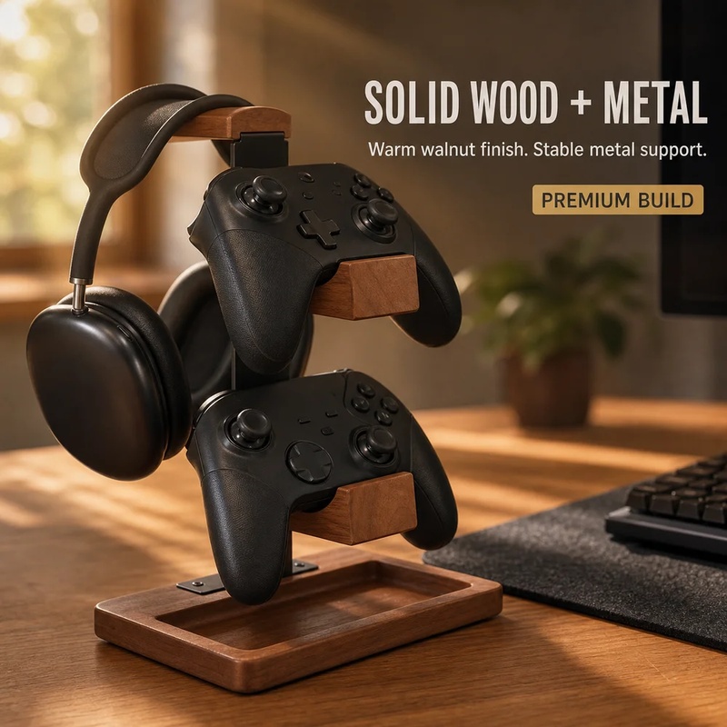 Деревянная подставка для наушн – обзор и цена Home Office Headset